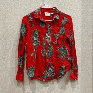 Maeve from Anthropologie Button-Up Blouse
